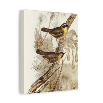 Vintage Bird Canvas Print — Botanical Wall Art