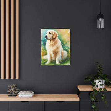 Golden Retriever Canvas Print – Matte Stretched Wall Art