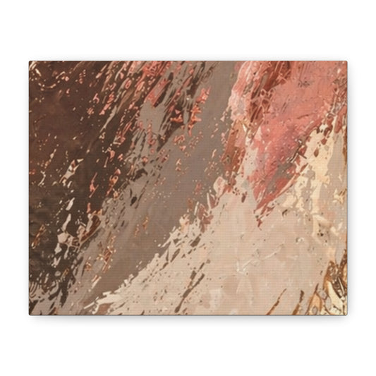 Abstract Earth Tone Canvas Wall Art – Matte Stretched 1.25"