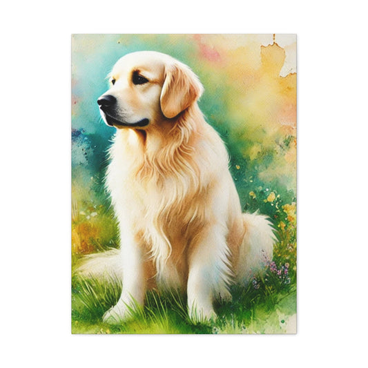 Golden Retriever Canvas Print – Matte Stretched Wall Art