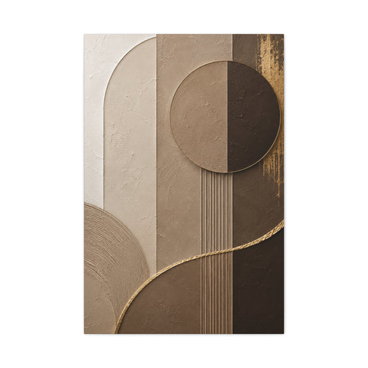 Dream Big Matte Canvas Wall Art — Inspirational Gold Typography Stretched Canvas