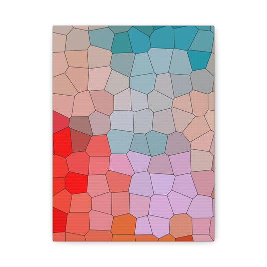Abstract Mosaic Matte Canvas Print — Stretched 1.25"