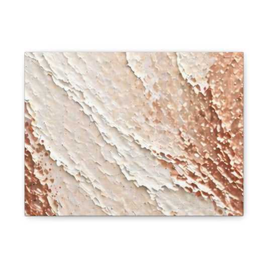 Abstract Neutral Texture Matte Canvas Print — Stretched Gallery Wrap (1.25")