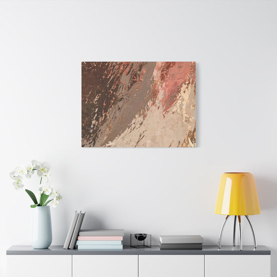 Abstract Earth Tone Canvas Wall Art – Matte Stretched 1.25"
