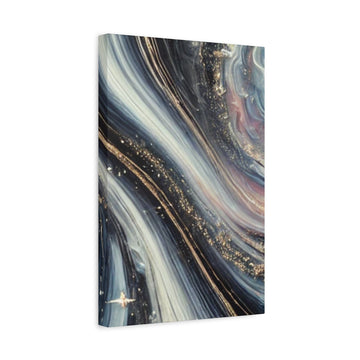 Abstract Marble Canvas Wall Art – Gold Vein Matte Stretched Canvas