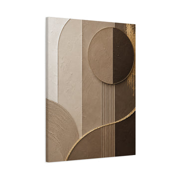 Dream Big Matte Canvas Wall Art — Inspirational Gold Typography Stretched Canvas