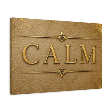 Calm Gold Wall Art Canvas