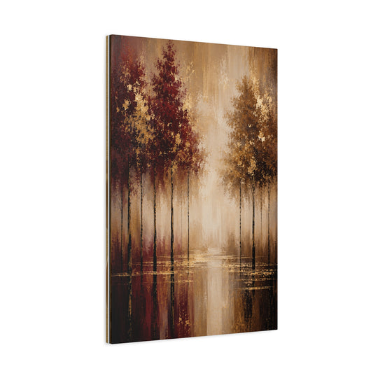 Autumn Mist Forest Canvas Print — Matte Stretched Wall Art