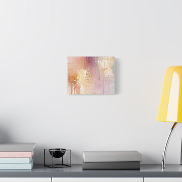 Abstract Pink Gold Canvas Wall Art - Matte Stretched 1.25"