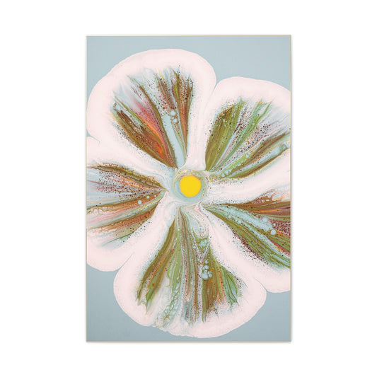 Neutral Abstract Flower Matte Canvas Wall Art – Stretched 1.25"