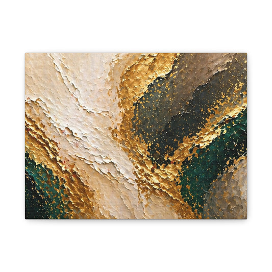 Abstract Earth Tones Matte Canvas Wall Art - Stretched 1.25"