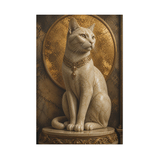 Regal Egyptian Cat Canvas