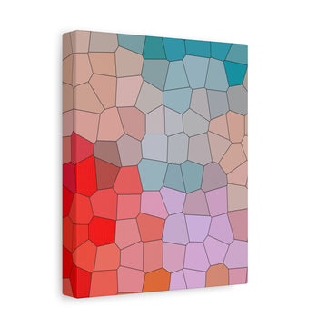 Abstract Mosaic Matte Canvas Print — Stretched 1.25"
