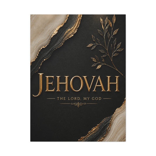 Jehovah Canvas Wall Art - Matte Stretched Religious Print