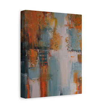 Abstract Autumn Landscape Matte Canvas Print