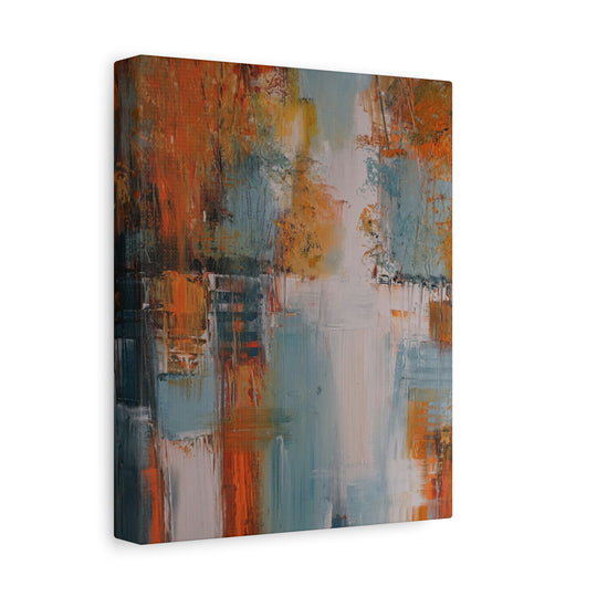 Abstract Autumn Landscape Matte Canvas Print